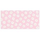KSDUT Pink Daisy Flower Beach Towel - Pink Wildflower Pool Towels Microfiber Absorb Water Travel Towels 60x30 Inches for Bathroom Gym, Spring Floral Botanical Plant Pool Towels