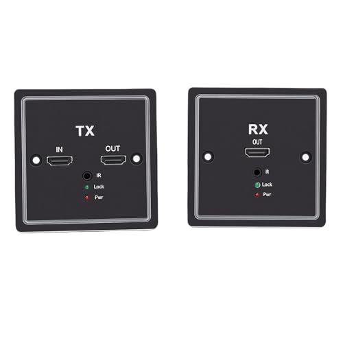 Extensor Cat6 de placa de pared para conectar su PC o consola a la TV