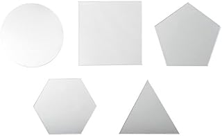 Mungai Mirrors Shape Set Acrylic Mirror (10cm), Silver, 10 x 10 x 0.3 cm
