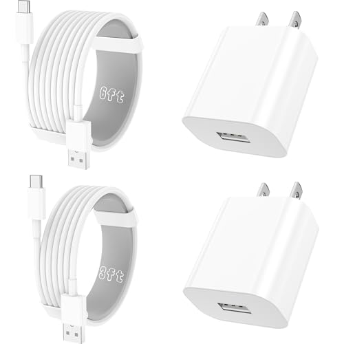 2Pack for iPhone 17 16 15 Pro Charger Charging for Apple 20W Fast Wall Chargers Block with [3FT&6FT] USB to Type C Cable Cord for iPhone 17 16e 15 Pro Max for iPad Air/Pro for Airpods