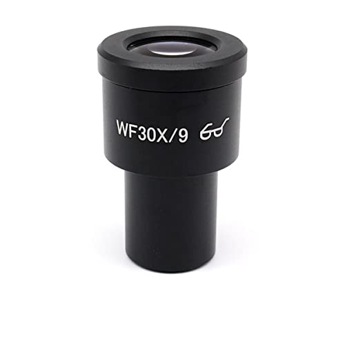 顕微鏡キット 顕微鏡接眼レンズ-WF30X/9 実体顕微鏡または生物顕微鏡用高アイポイント接眼レンズ広視野接眼光学レンズ 30X WF30X 顕微鏡レンズアダプター(23.2 without Reticle)