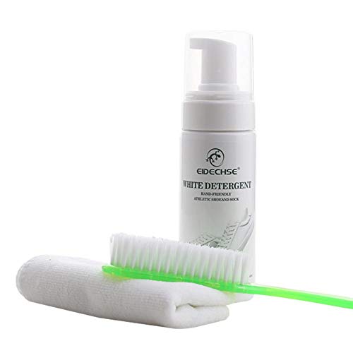 hinffinity Kit de Nettoyage de Chaussures pour Cuir Blanc Kit Complet de Protection en Mousse pour Tennis, Baskets, Bottes, Plus - Enlève la saleté et Les Taches Cover