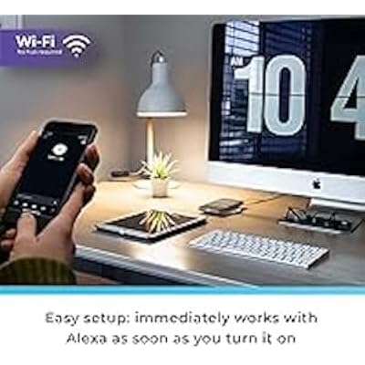 Echo Dot with Globe Electric Smart Color Bulb