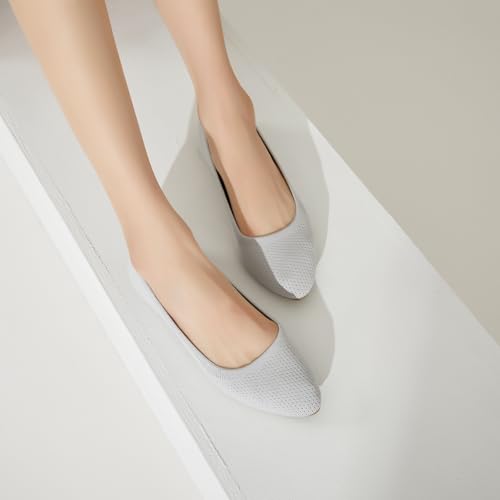 Image of BABUDOG Women's Mesh Flats Shoes Pointed-Toe Dress Shoes for Women Black Flats Comfortable Memory Foam Flats