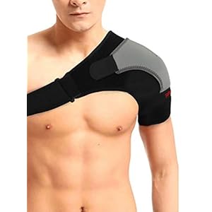 Adjustable Shoulder Brace Lightweight Gym Sports Therapy Neoprene Shoulder Support Strap Wrap for Men Women Dislocated AC Joint Pain Relieve, Injury Prevention and Recovery