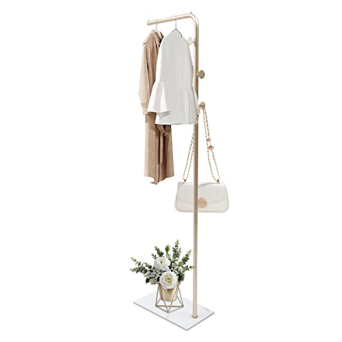 Portemanteau en métal et marbre naturel pour une entrée raffinée