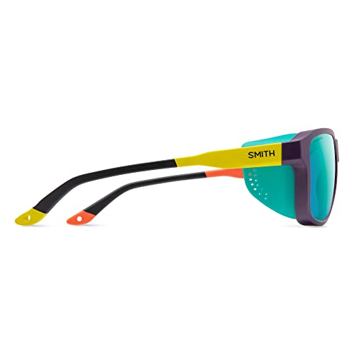 Smith Embark Sport & Performance Sunglasses - Purple/Cinder/Hi Viz | Chromapop Polarized Opal Mirror #TOP7
