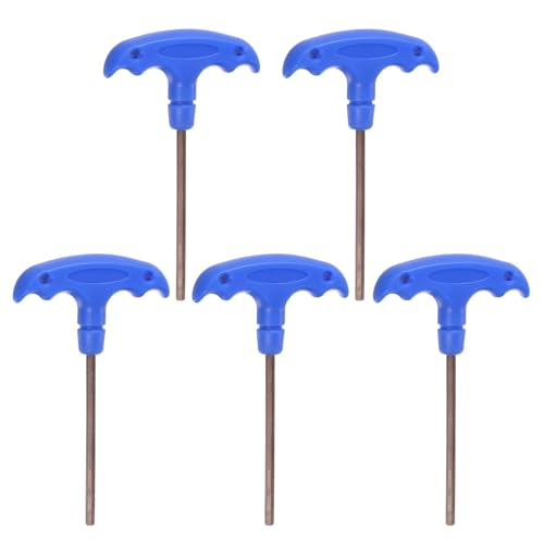 TOP-VIGOR 5Pcs H4 T-Handle Hex Key Wrench, 4mm S2 Steel T-Key Inner Hexagon Spanner Allen Key Allen Key Repair Tool
