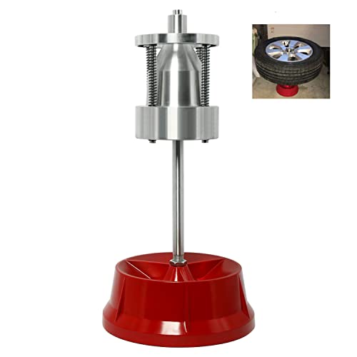 8MILELAKE Portable Bubble Wheel Balancer, Heavy Duty Hubs Wheel Tire Balancer with Bubble Level, Rim Tire Balancing Machine for Car & Light Truck