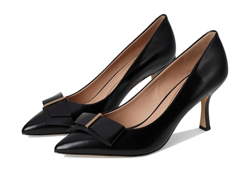 Cole Haan Women's Felicia Bow Pumps, Black Box Leather, 9.5-B US