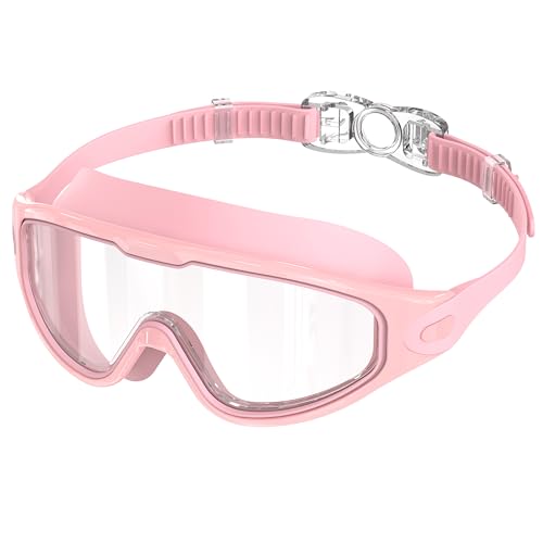 Lunette piscine adulte large monture HD antibuée UV pour natation