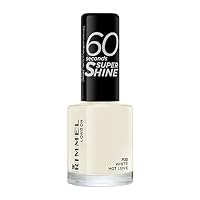 Rimmel London 60 Seconds Super Shine Nail Polish 8 ml, 703 White Hot Love