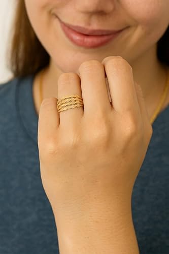 Image of Handicraft Kottage Ethnic 18k Gold Plated Brass Ring for Women & Girls