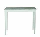 Gestell in hochglanz weiß^Ablage Dekor Maritimo kiefer^100 x 35 x 85^Nettogewicht: 9,45 kg