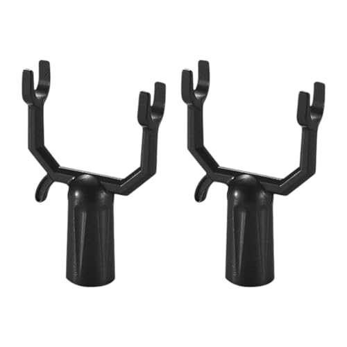 2 Piezas de Soporte para tendedero, Accesorios de hogar y Perchero, Negro, Individual