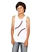 Threadrock Kids Baseball Seams Youth Tank Top - Medium, White