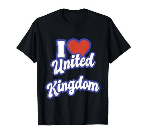 I Love Reino Unido Camiseta