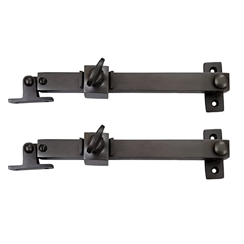 Adonai Hardware "Hodaiah" Brass Telescopic Casement Sliding Window Stay (7.4 Inch x 2 Pack, Oil Rubbed Black)
