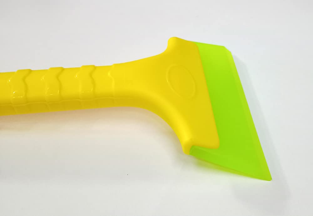 Car Plastic Handle Green Rubber Blade Ice Snow Shovel Scraper Removal