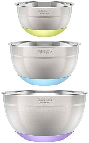 Stainless Steel Mixing Bowls with Non-slip Base