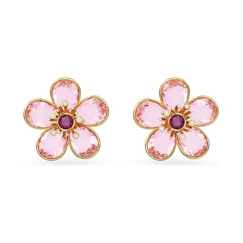 Swarovski Florere Pink Floral Stud Earrings Cover
