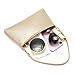 Valleycomfy Women Clutch Purses Ladies Pu Leather Evening Bag Shoulder Bag Handbag for Party/Wedding/Cocktail/Prom/Club, Gold