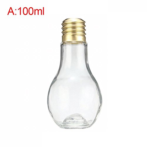 Preisvergleich Produktbild Gally Kreative Glühbirne Flasche Innovative Glühbirne Trinken Saftflaschen Nette Entsafter Milch Wasserflasche