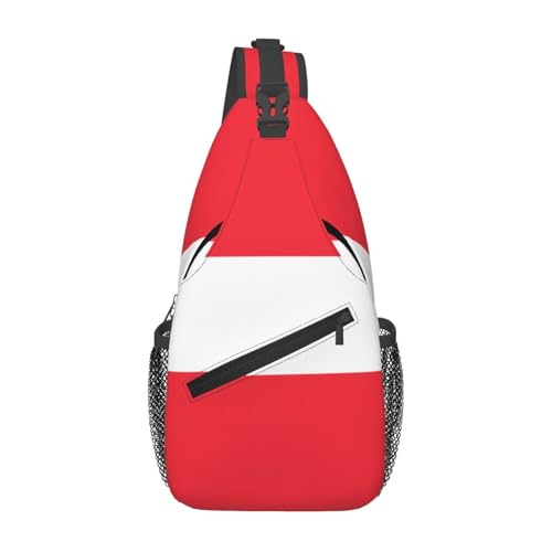 Mochila unisex pequeña de alta capacidad con diseño bandera Austria