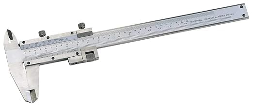 Image of Vernier Caliper 0-150mm / 6 Inch Precision Measuring Tool, Stainless Steel Manual Caliper with Dual Scale (Metric & Inch), Inside Outside Depth Step Gauge (MN-150)