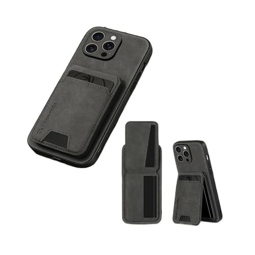 Funda de teléfono con tarjetero de cuero PU para iPhone 13 Pro Max en color verde antichoque 2