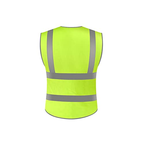Moniss Colete de Segurança Refletivo de Alta Visibilidade Colete Refletivo Multi Bolsos Roupa de Tra