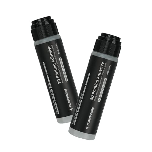 FLASHFORGE 3D-Druck-Heizbett-Anti-Verzugs-Klebstoff für PLA/ABS/PETG/ASA-Materialien Klebestift-Set (50 ml/Stift, 2er-Pack)