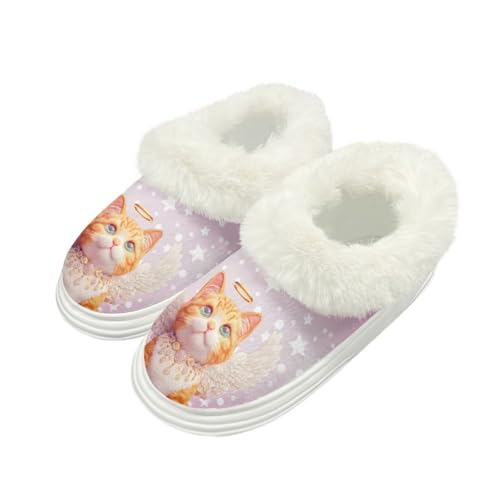 Warm Fuzzy House Slippers for Women Comfy Polar Edge Indoor Outdoor Slippers with Non-slip Soles Size5-14