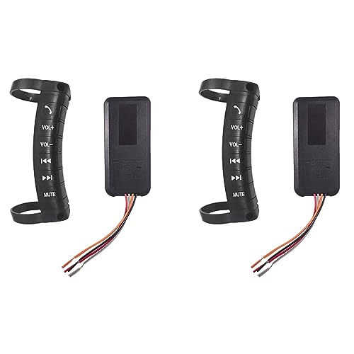Mando de volante inalámbrico bluetooth para coche compatible con pantallas multimedia de dvd 2din