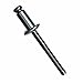 AD8-115BA Marson Klik-Split T Rivets, 1/4 Inch Dia. (.250) (.090-.115 GR) Dome HD, Alum Body, Steel Mandrel, Plain