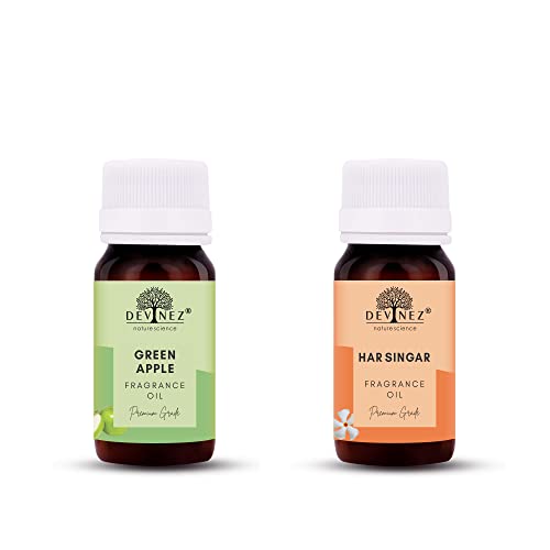 Image of Devinez Green Apple, Har Singar Aroma Oil for Ultrasonic /Tealight /Reed Diffuser, 60ml Each