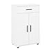 Produktbild KOMTO Kommode Weiß - Komodenschrank für Schlafzimmer, Schrank mit Türen für Flur, Schlafzimmer, Wohnzimmer | Porto 90  34  60 cm