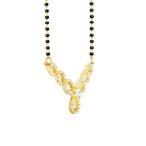 GIVA 925 Silver Golden Enamoured In Love Mangalsutra | Gifts for Girlfriend, Gifts for Women and Girls |With Certificate of Authenticity and 925... - Image 7