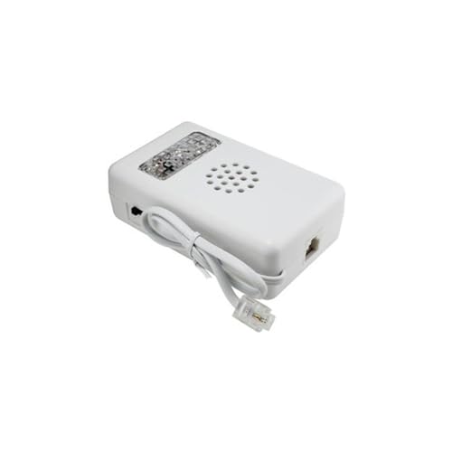 Timbre telefónico con luz LED, aviso sonoro, fácil instalación, ideal para notificaciones en el hogar o la oficina.