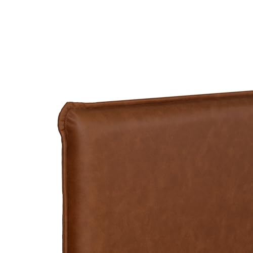 Image of DF2H Bed | 1 Year Warranty | Double Bed, Queen Size, Namah Premium Upholstery, Non-Woven & Fabric Base + 3mm MDF, Walnut Colour (Melamine Finish)