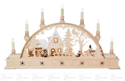 Arche de Noël électrique enfants aux lanternes pour veillée magique