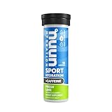 Nuun Sport + Caffeine: Electrolyte Tablets, Fresh Lime, 1 Tube (10 servings)
