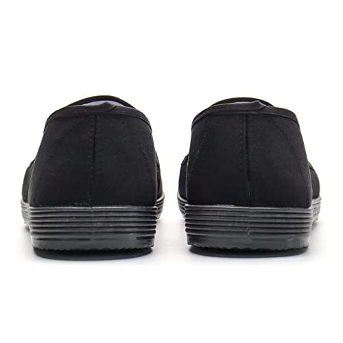 Chinese Style Slippers Kung Fu Martial Arts Tai Chi Shoes Rubber Sole Unisex All Black4