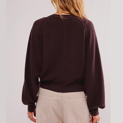 Hixiaohe Women's Long Sleeve Button Down Sweater Knitted Pullover Henley Shirts Casual Tops Lightweight Trendy Outfits2