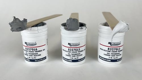 Image of MG Chemicals 8327GL3-25ML Non-Silicone Liquid Thermal Gel 3 W /(m.K), 67g, 1-Part Jar