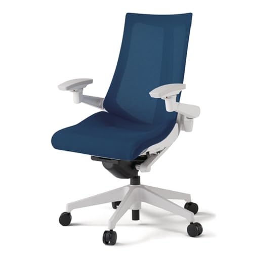 Amazon | イトーキ アクトチェア ホワイトフレーム×ネイビーブルー