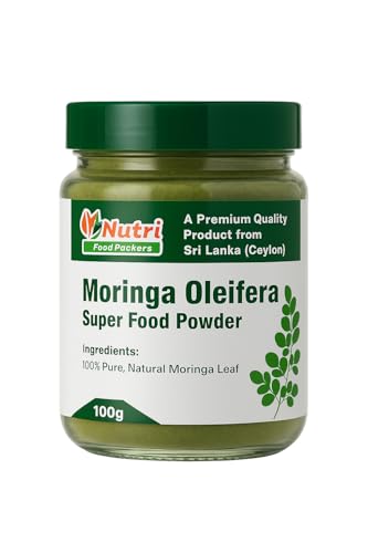 Vilan 100% Pure Moringa Leaf Powder Superfood from Sri Lanka | Nutrient-Rich Green Superfood | 100g | No Additives | Vegan | Herbal Supplement for Energy & Immunity