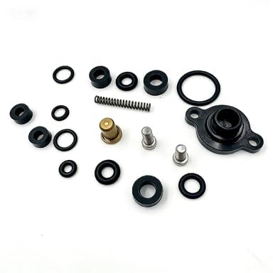 Fuel Relief Seal Kit Pressure Regulator Billet Valve Cap Spring Kit 1999-2003 fits for Ford F250 F350 F450 F4450 7.3L Powerstroke Diesel (Blue)