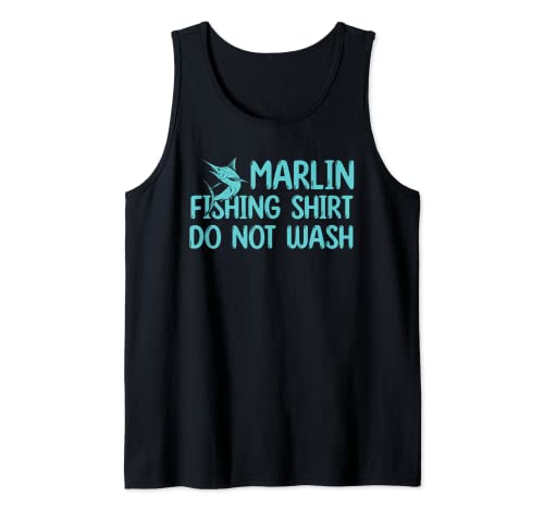 Divertido Marlin Fishing Outfit Do Not Wash Game Fish Marlin Camiseta sin Mangas