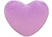 Cuscino in peluche a forma di cuore, cuscino decorativo, per bambini e ragazze, adatto per divano, camera da letto, auto, decorazione della casa, 40 x 40 cm, viola